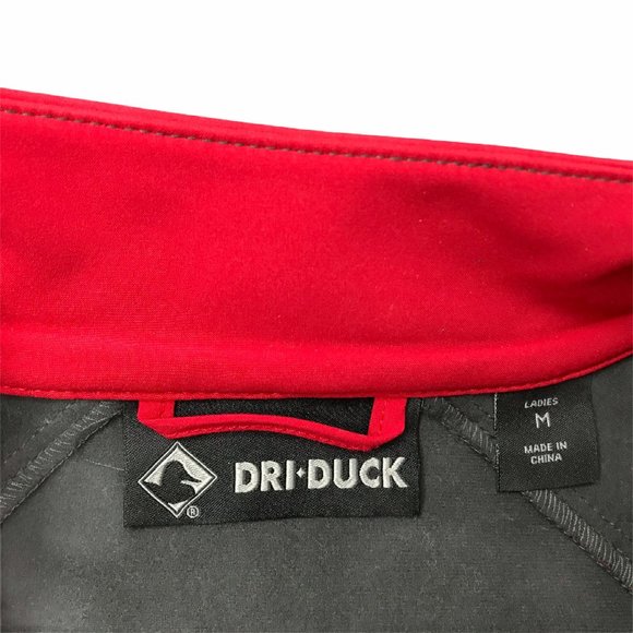 DRI-DUCK Jacket, Full Zip. Red / Gray Adult M - Picture 7 of 12